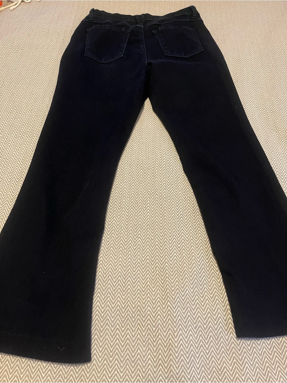 Curve Appeal Dark Indigo Wash Flare Leg Sailor Jeans. Size 10/30. - Picture 7 of 7